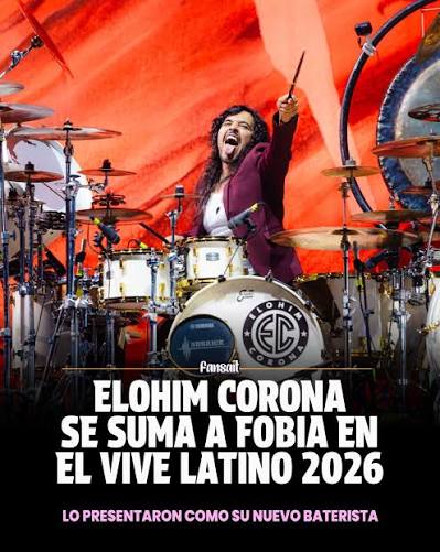 Elohim Corona anunciado como nuevo baterista de Fobia